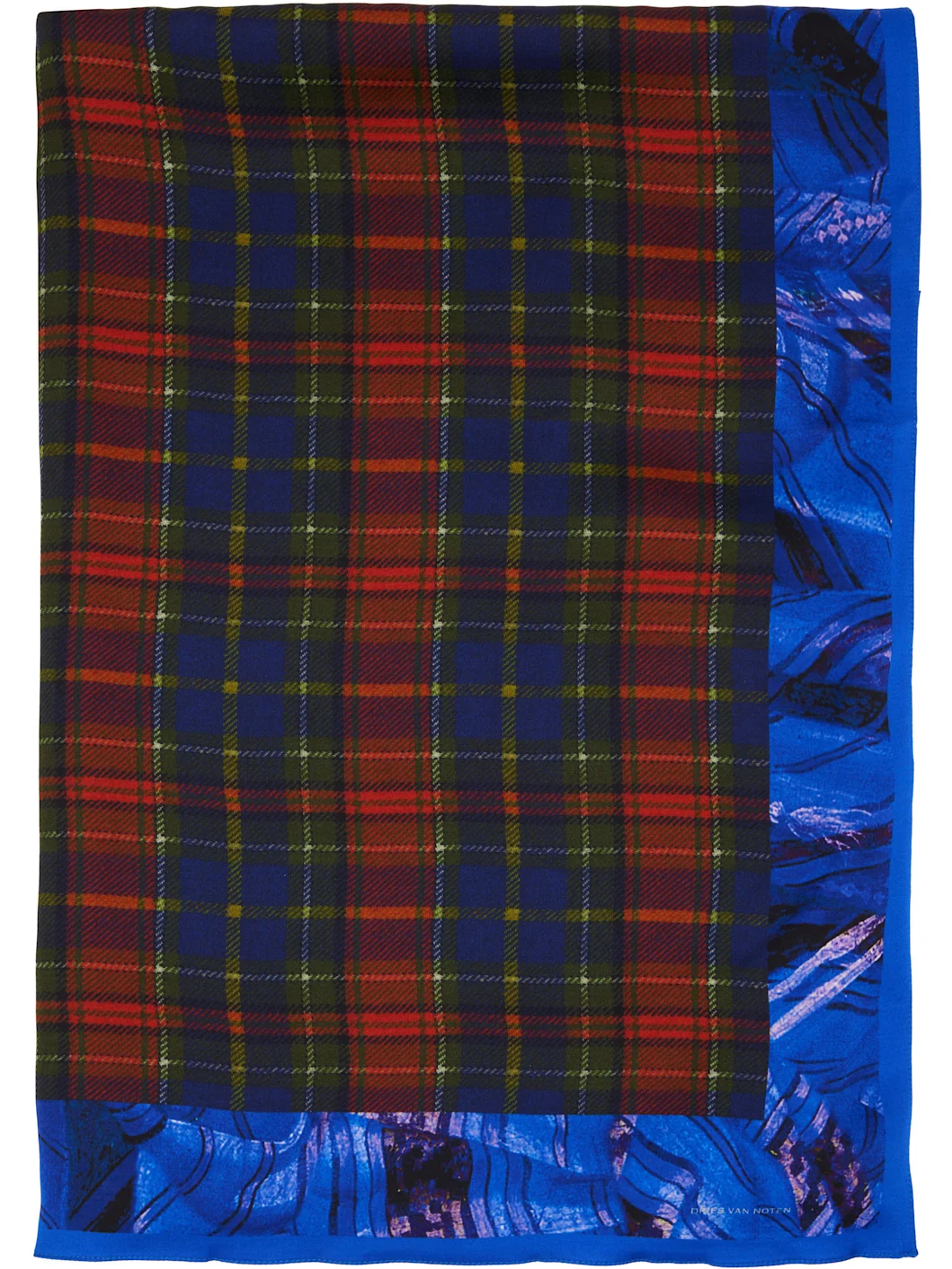 Red & Navy Flara Scarf - 1