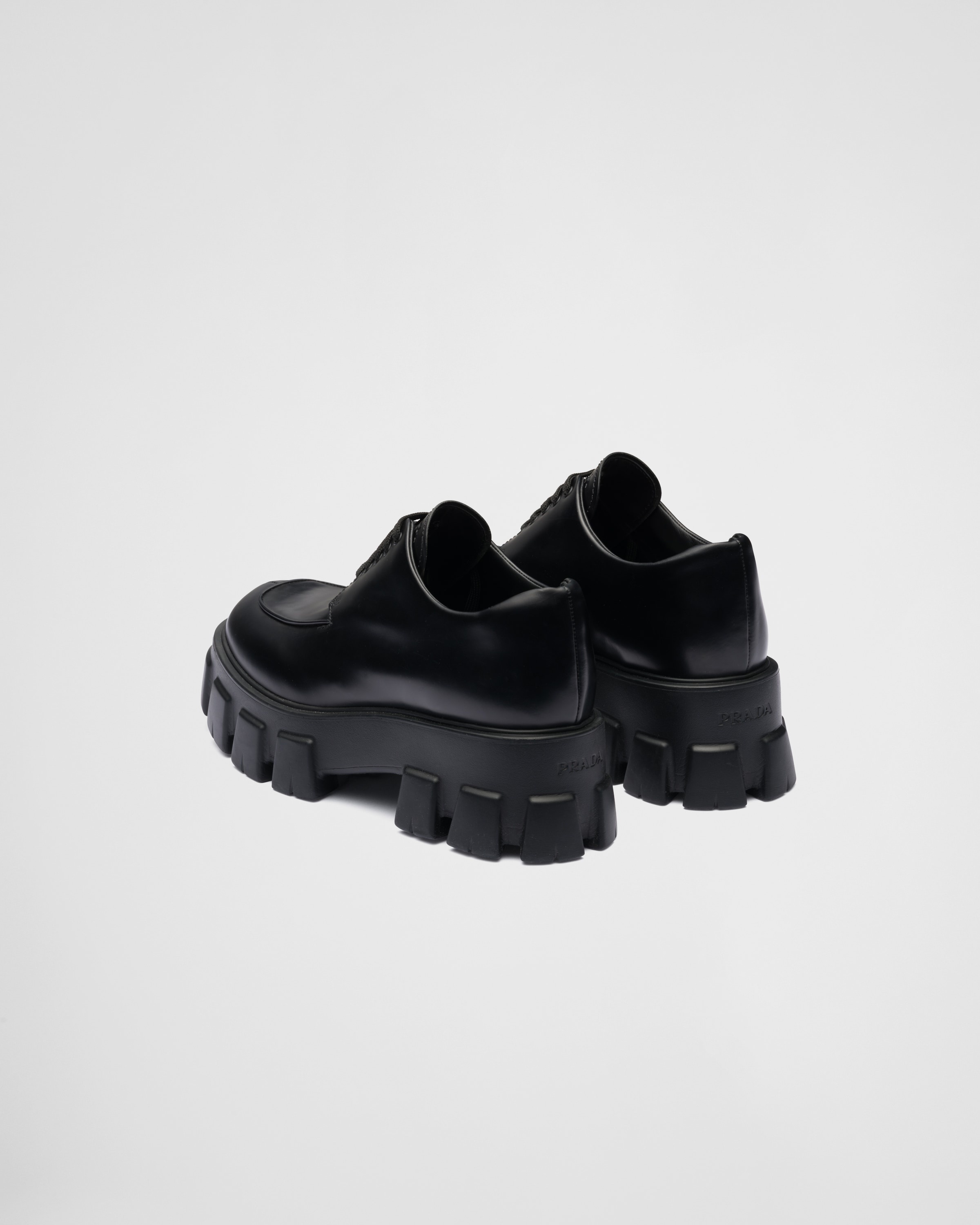 Monolith brushed leather lace-up shoes - 5