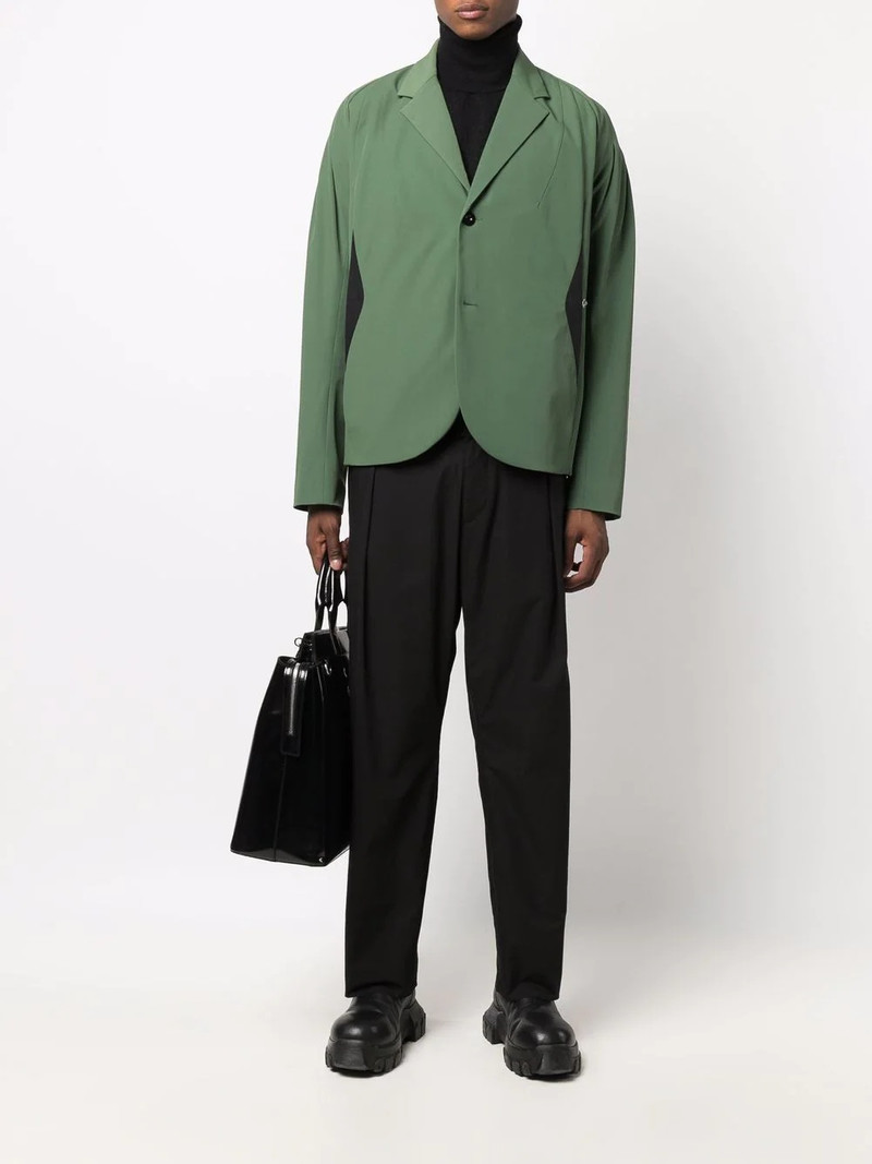 Kiko Kostadinov notched-lapel single-breasted jacket outlook