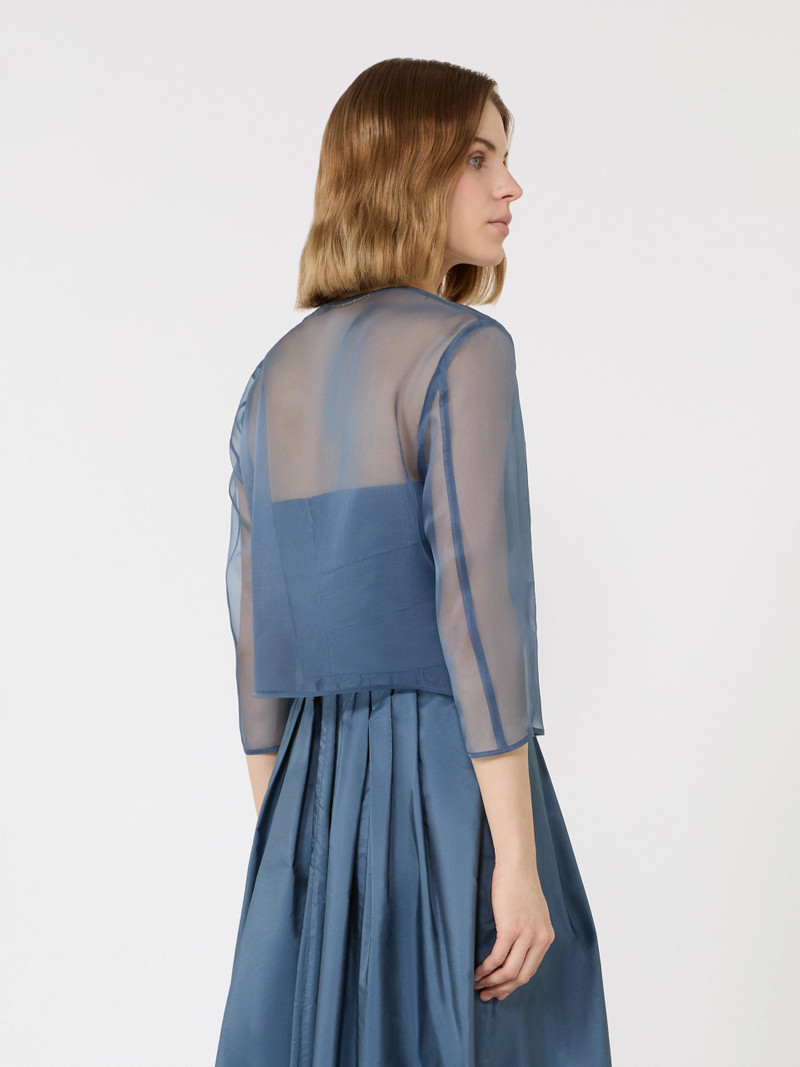 ABITATA Silk organza cropped jacket - AVIO 4