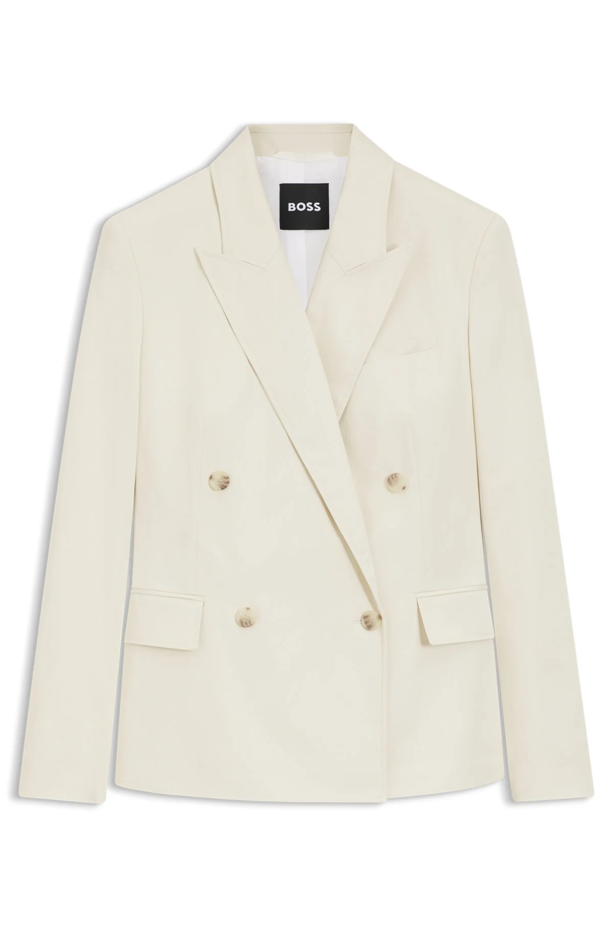 REGULAR-FIT BLAZER IN STRETCH COTTON - 1