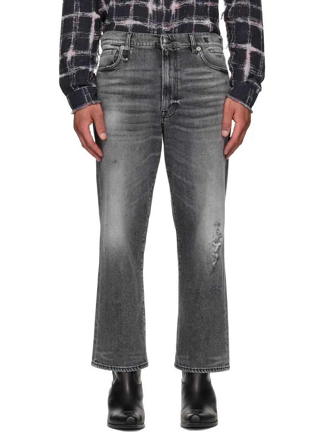 Black X-Boyfriend Jeans - 1