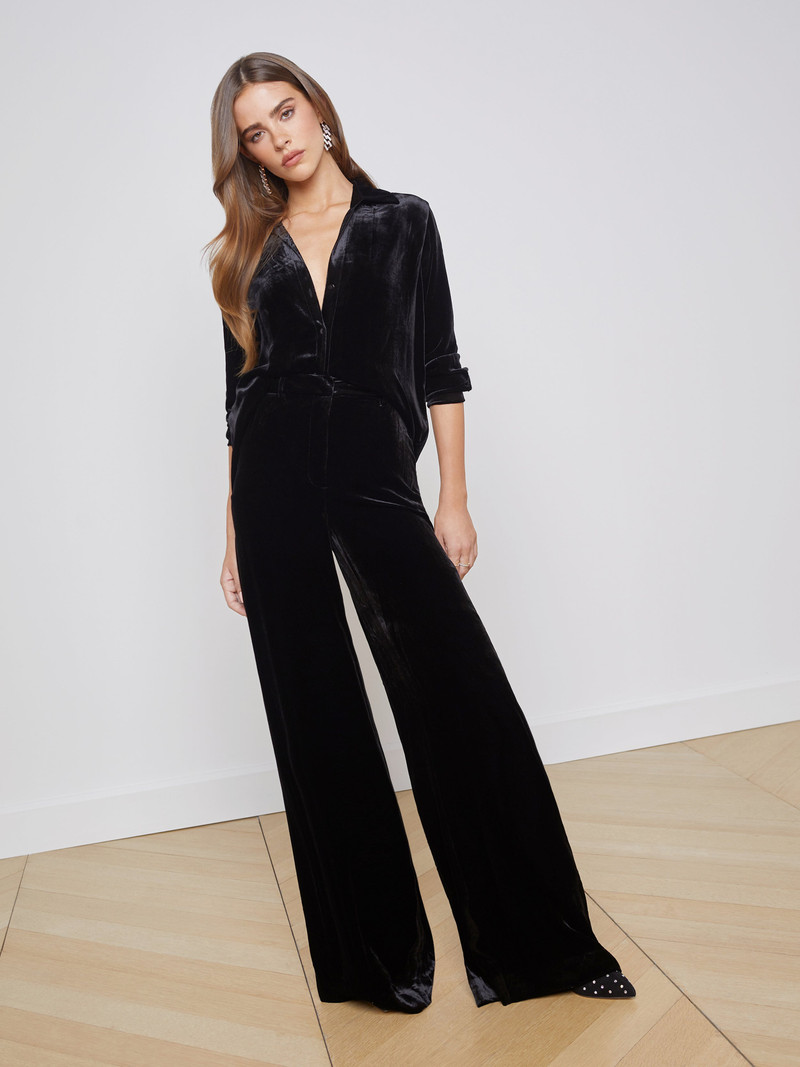 L'AGENCE Pilar Velvet Pant outlook