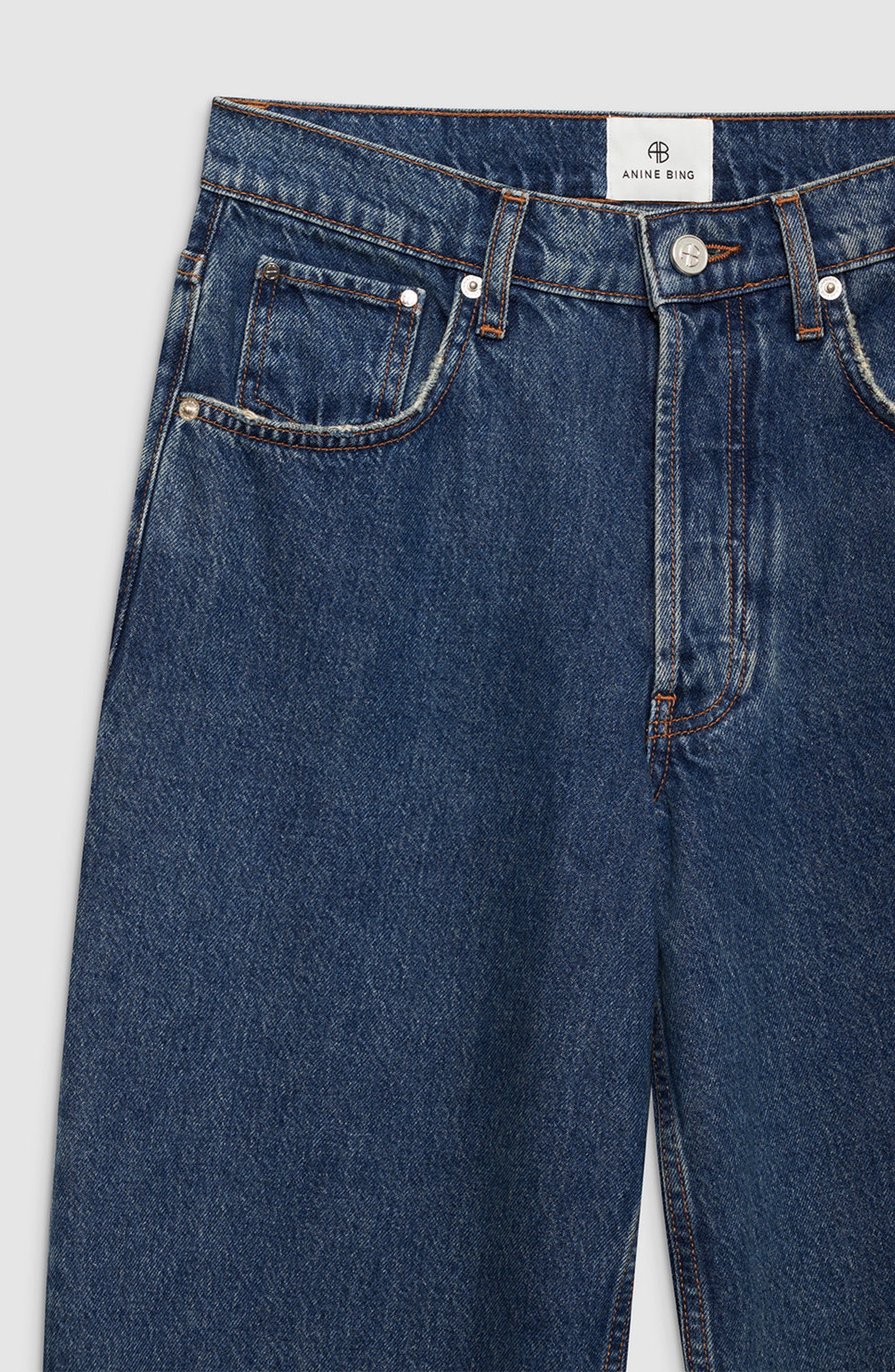 ANINE BING Manon Jean in Sea Blue at Nordstrom - 4