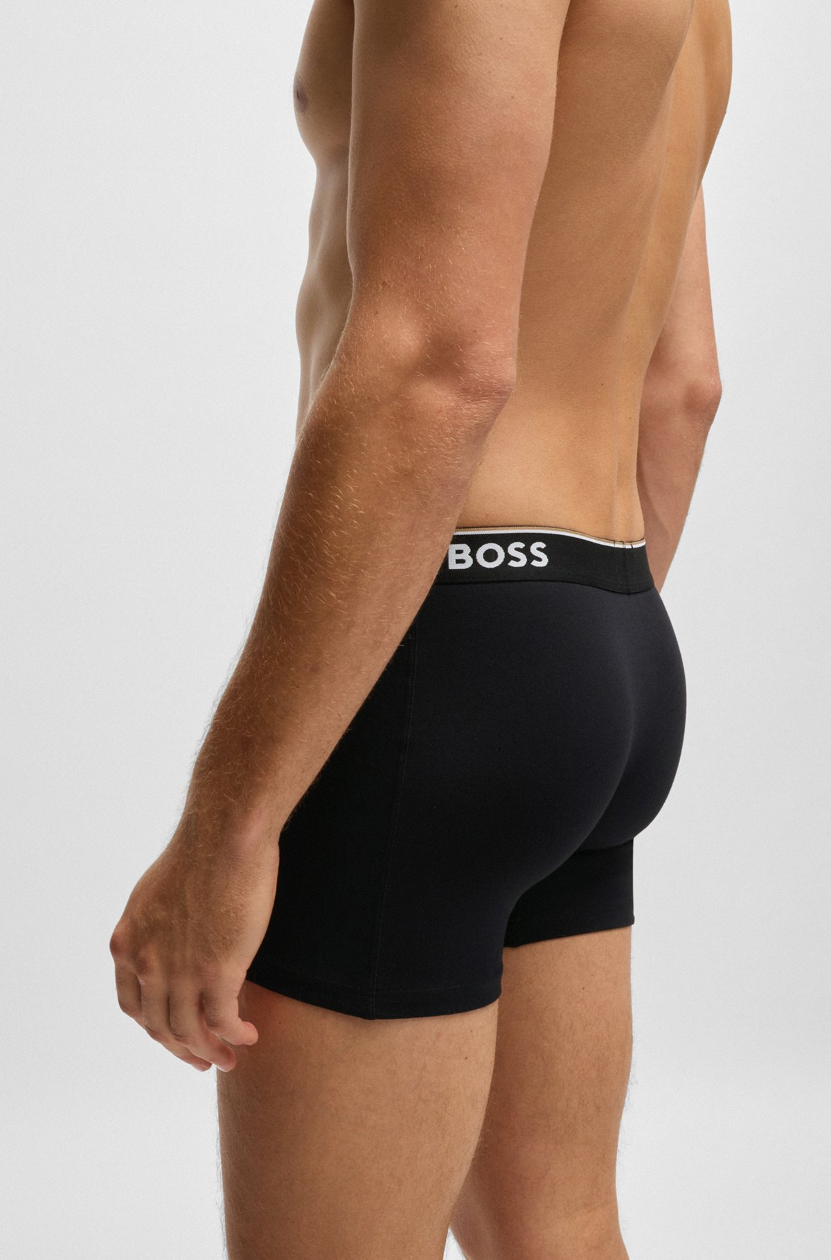 THREE-PACK OF STRETCH-COTTON BOXER BRIEFS WITH LOGOS - 5