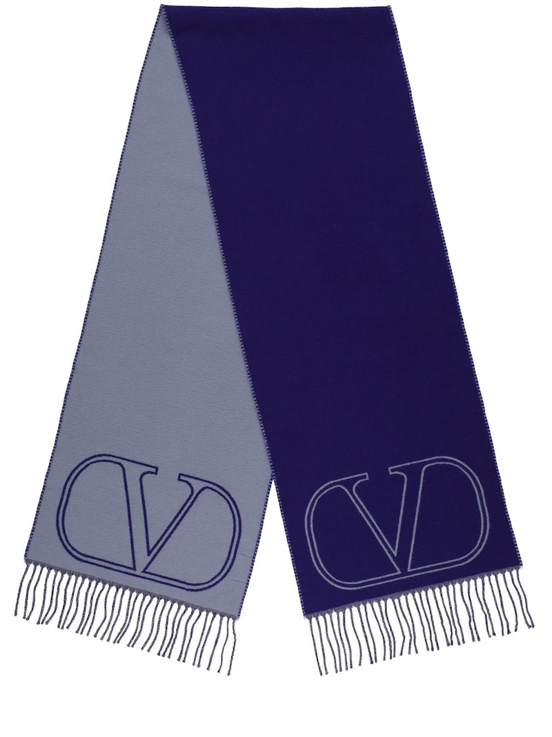 VLogo signature wool scarf - 1