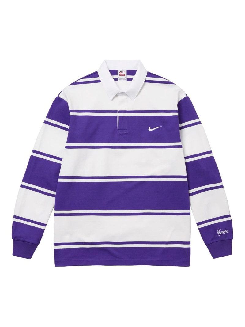 x Nike "SS25 - 보라색"스트라이프 럭비 셔츠 - 1