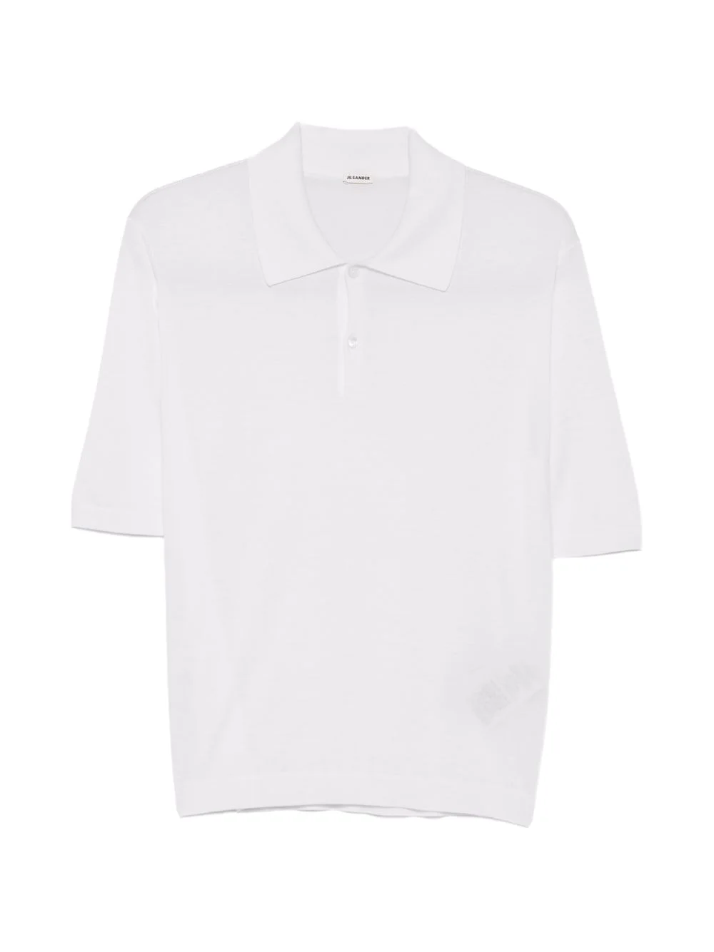 short-sleeve wool polo shirt - 1