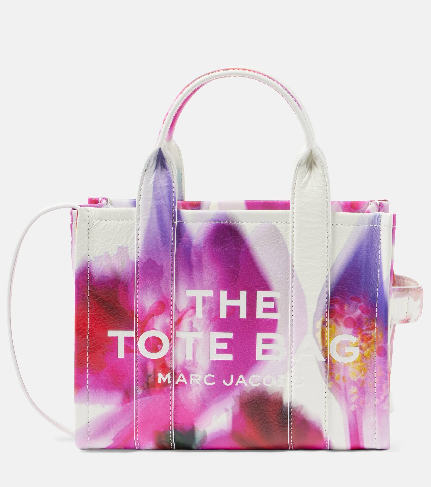 Future Floral Small leather tote bag - 1