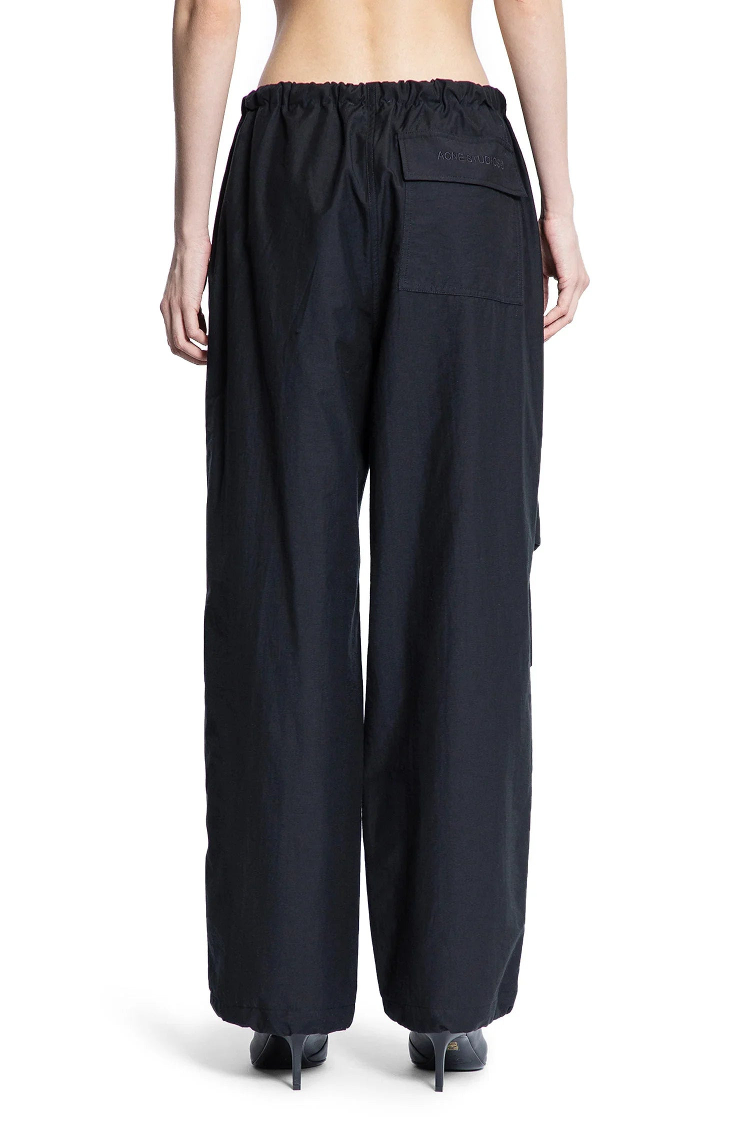Crinkled-Cotton-Nylon-Baggy-Trousers - 3