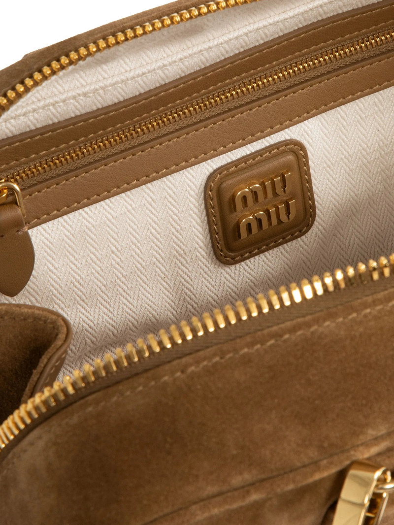 Miu Miu Miu Miu Padded Suede Clutch Bag outlook