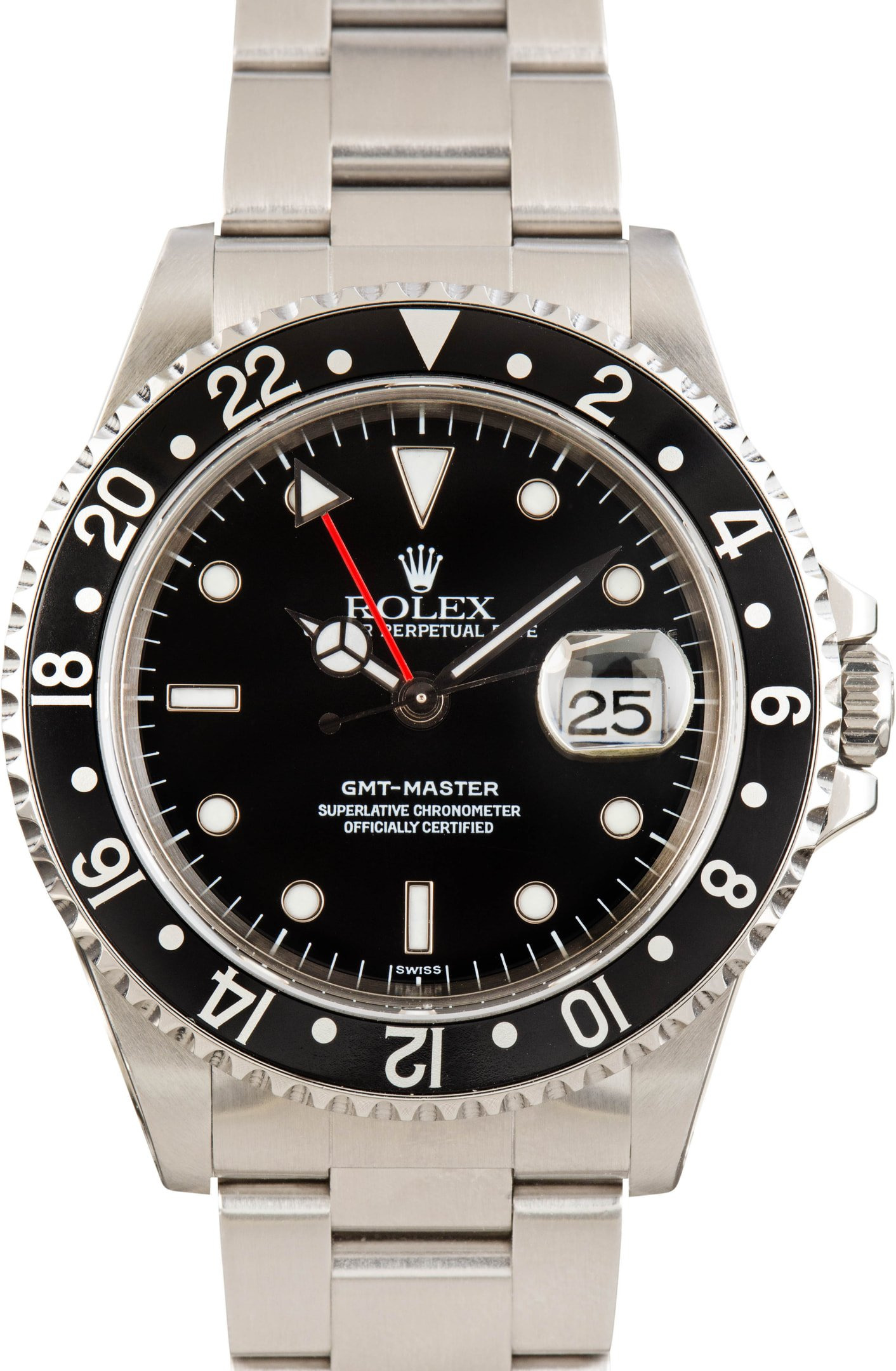 Pre-owned Rolex GMT-Master ref 16700 Black Dial - 1