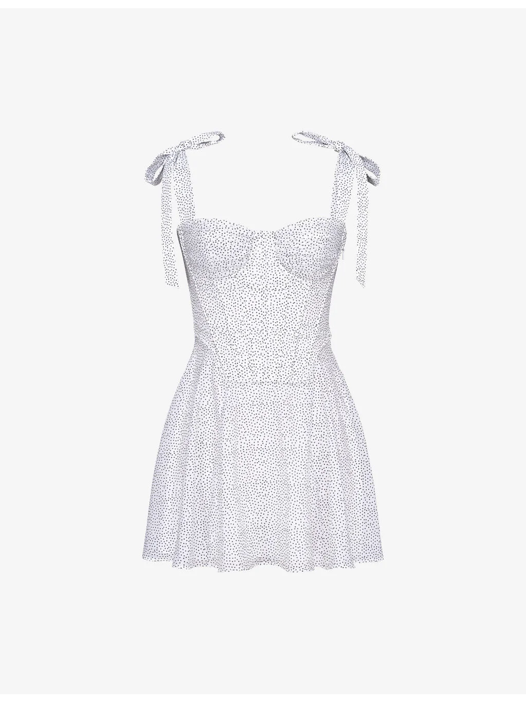 Ariella Polka-Dot Chiffon Mini Dress - 1