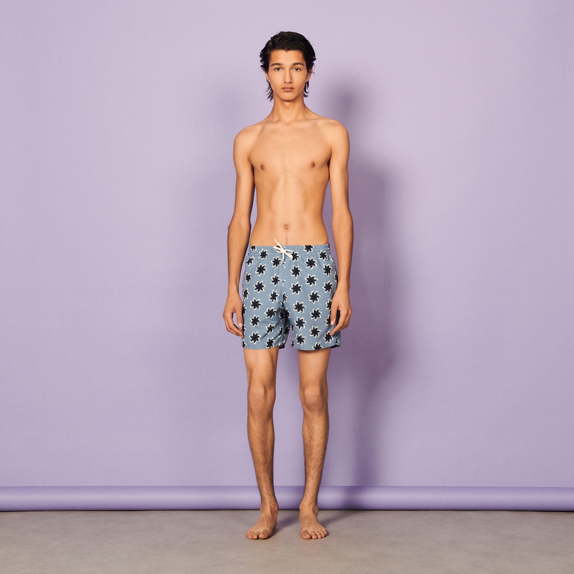 Floral print swim shorts - 7