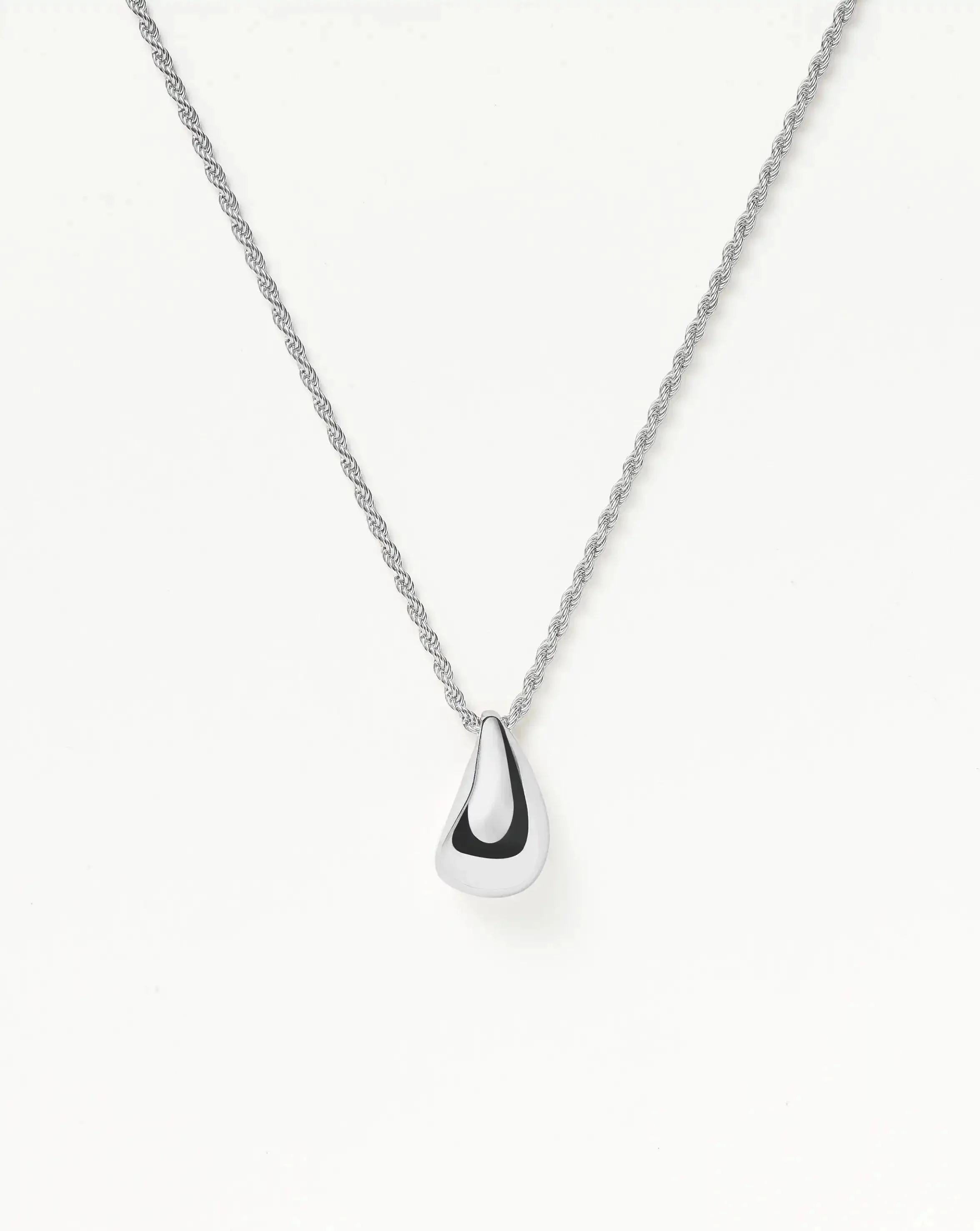 Savi Sculptural Droplet Pendant Necklace - 1