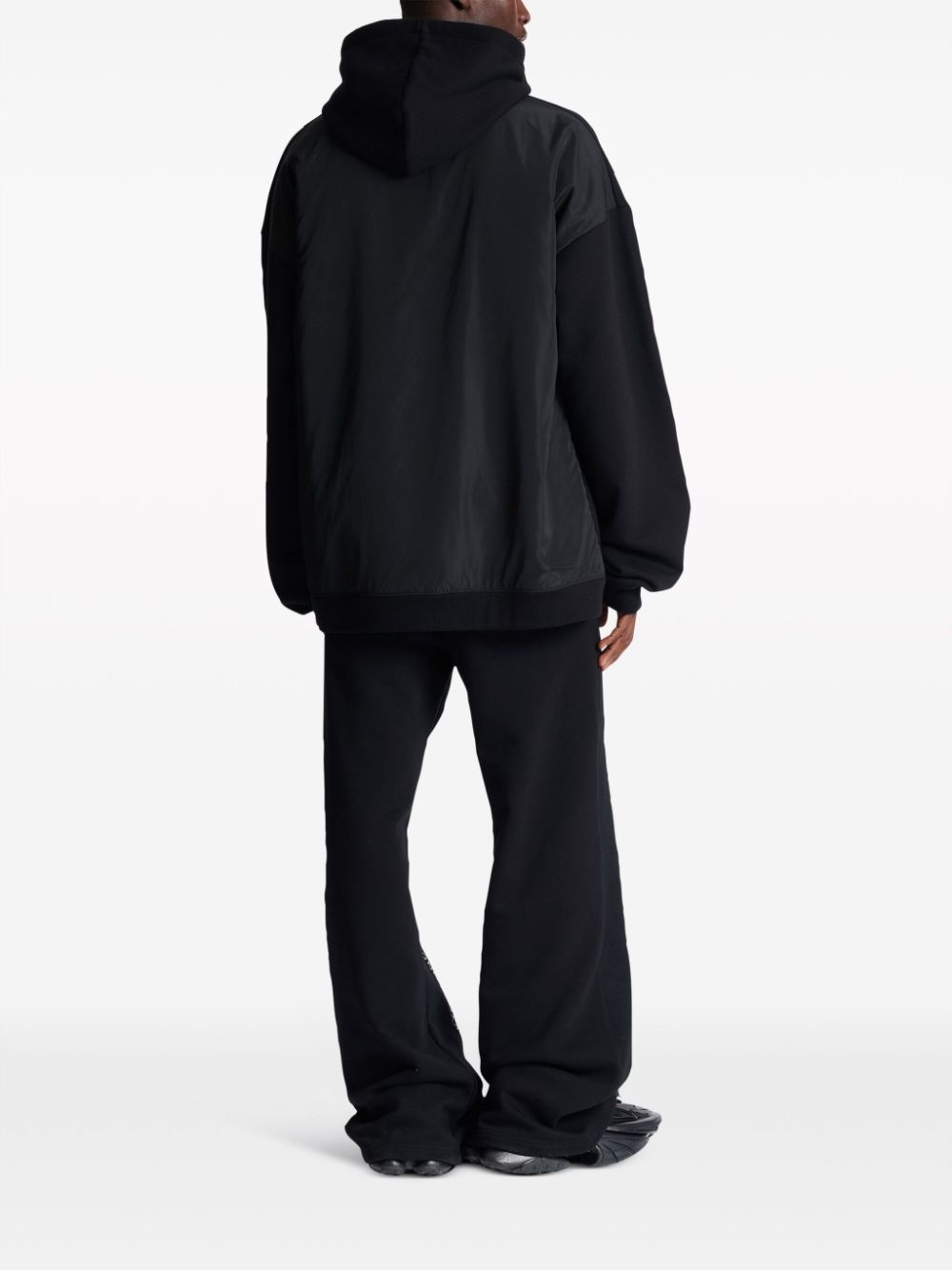 logo-patch cotton-blend hoodie - 4
