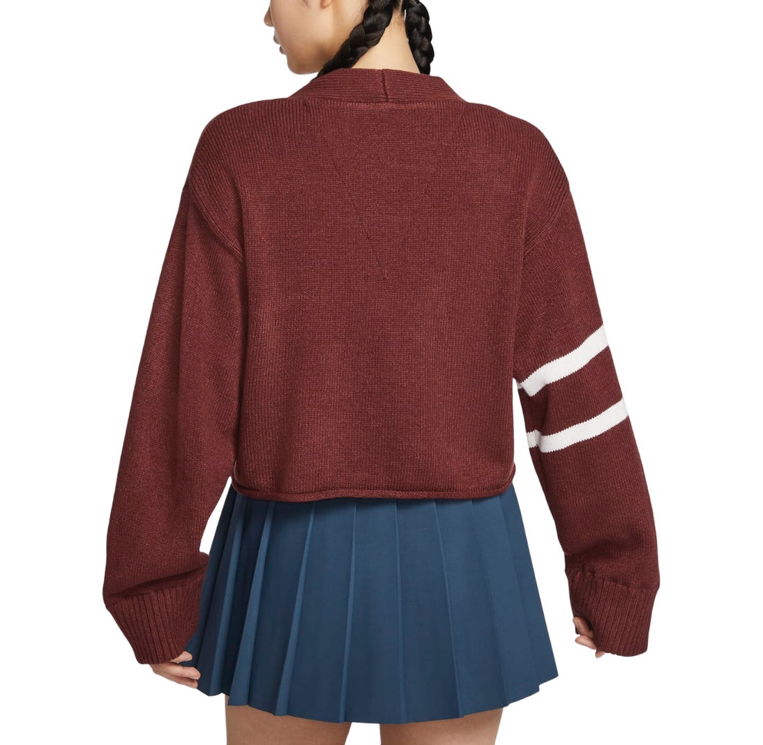 (WMNS) Nike Women by YOON Cardigan Asia Sizing 'Dark Team Red' FZ0275-619 - 2
