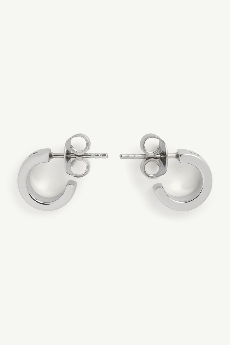Numeric Minimal Signature Hoop Earrings 3