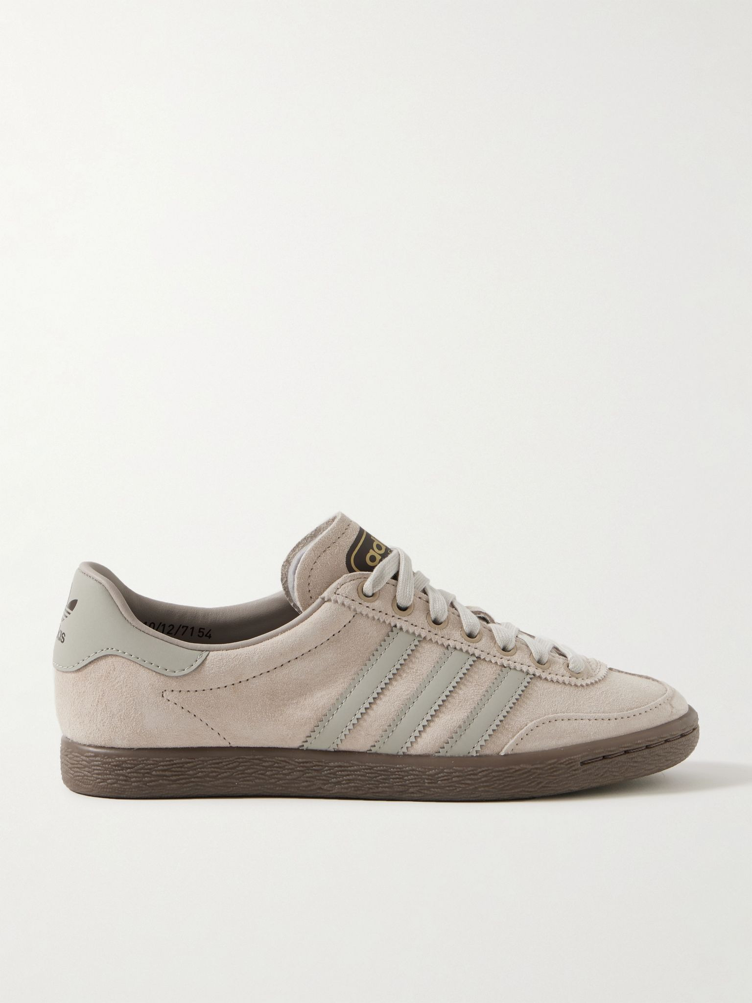 Failsworth Spezial leather-trimmed suede sneakers Beige - 1