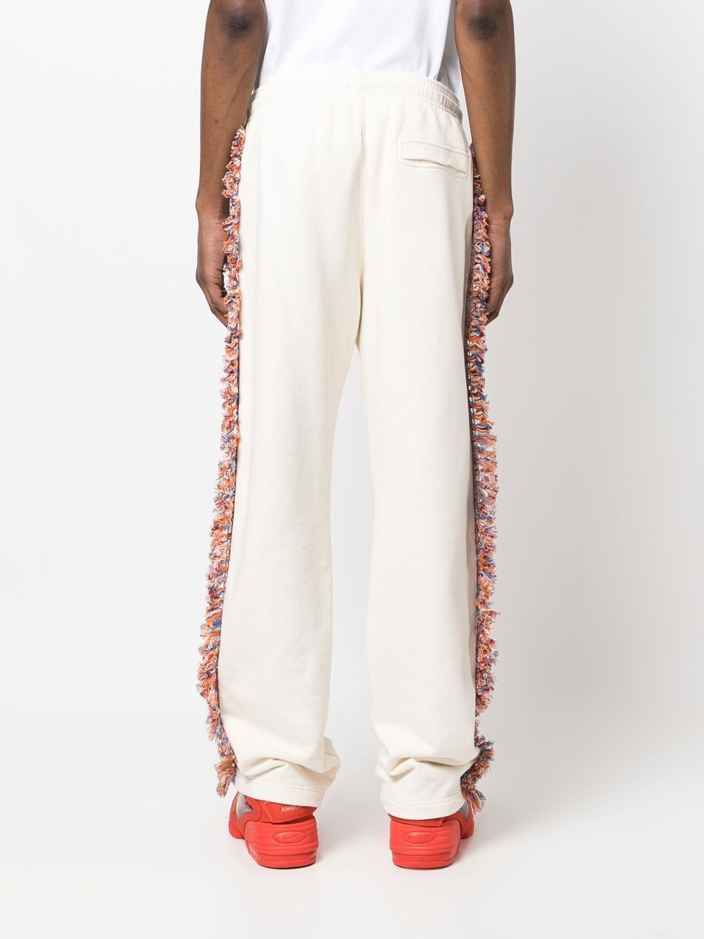 fringe-detailing jersey track-pant - 4