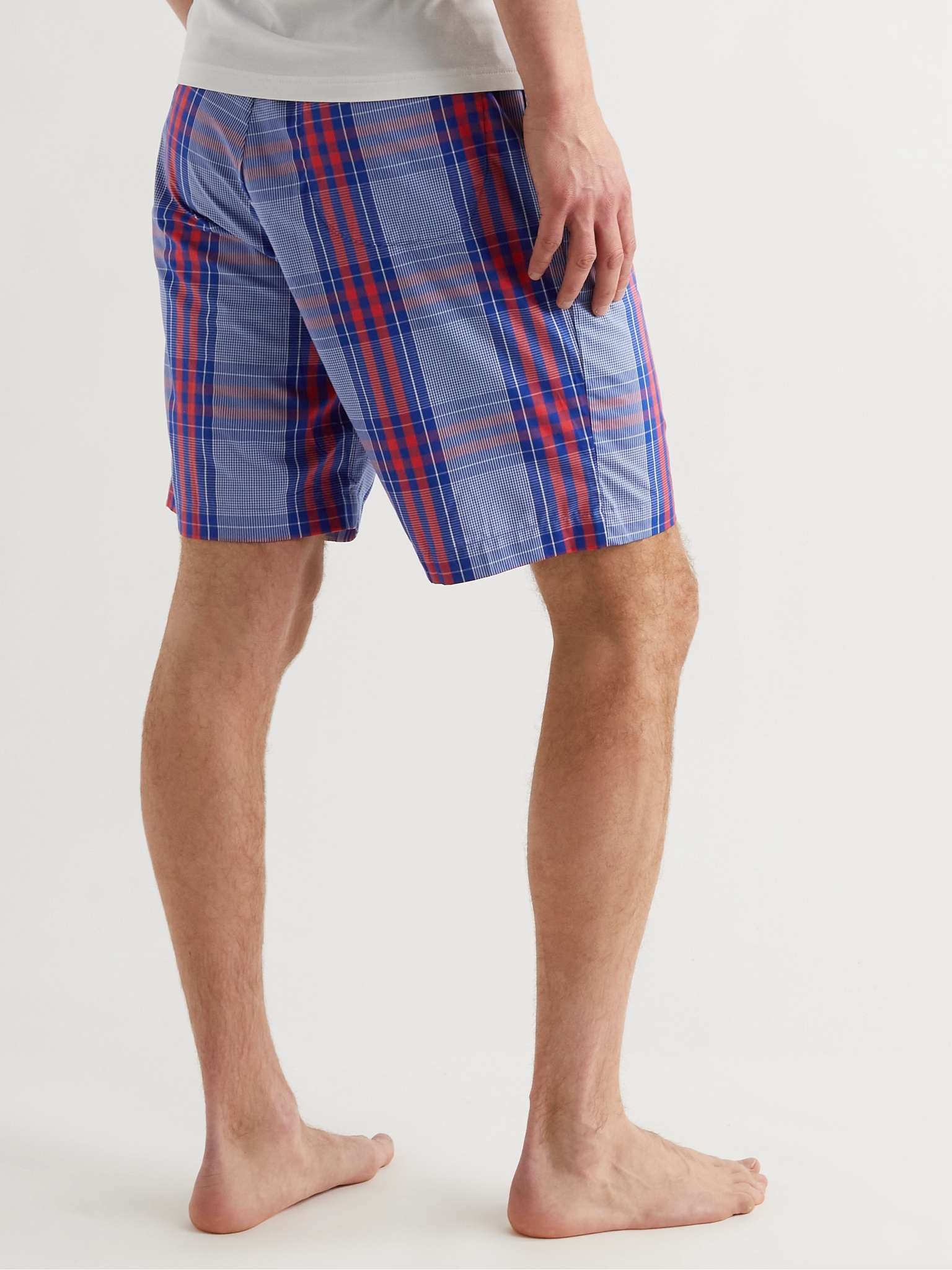 Checked Cotton Pyjama Shorts - 3