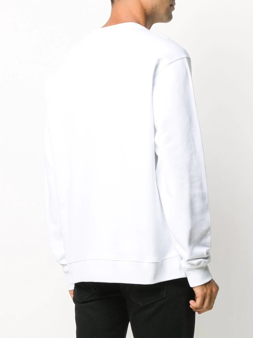 metallic logo sweatshirt - 4