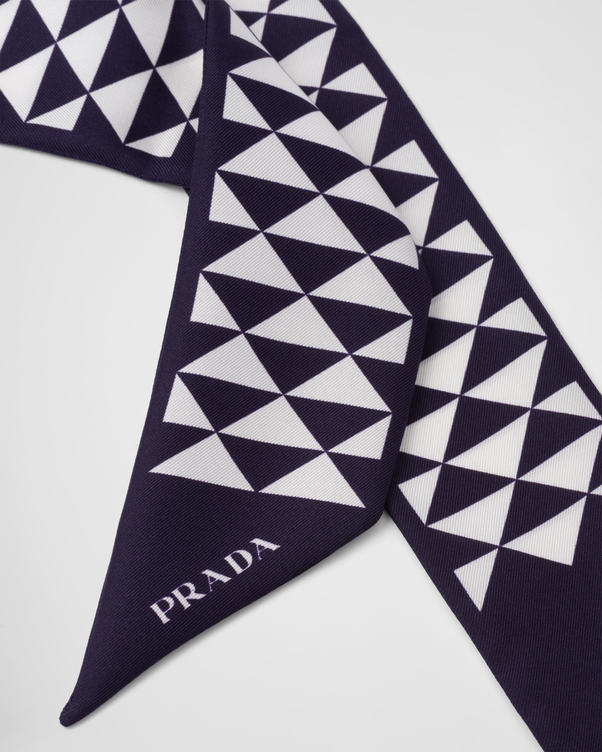 Printed silk twill scarf - 2