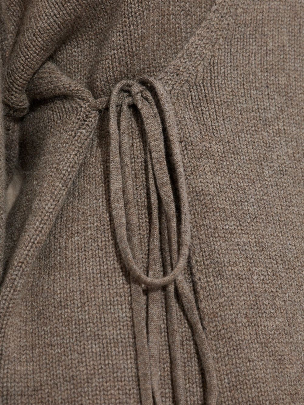 tie-front wrap cardigan - 5