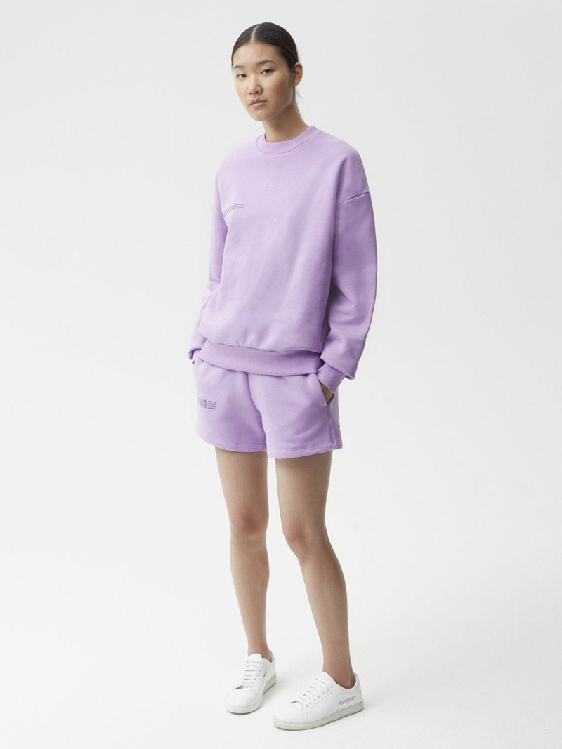 PANGAIA Womens 365 Heavyweight Sweatshirt - Orchid Purple outlook