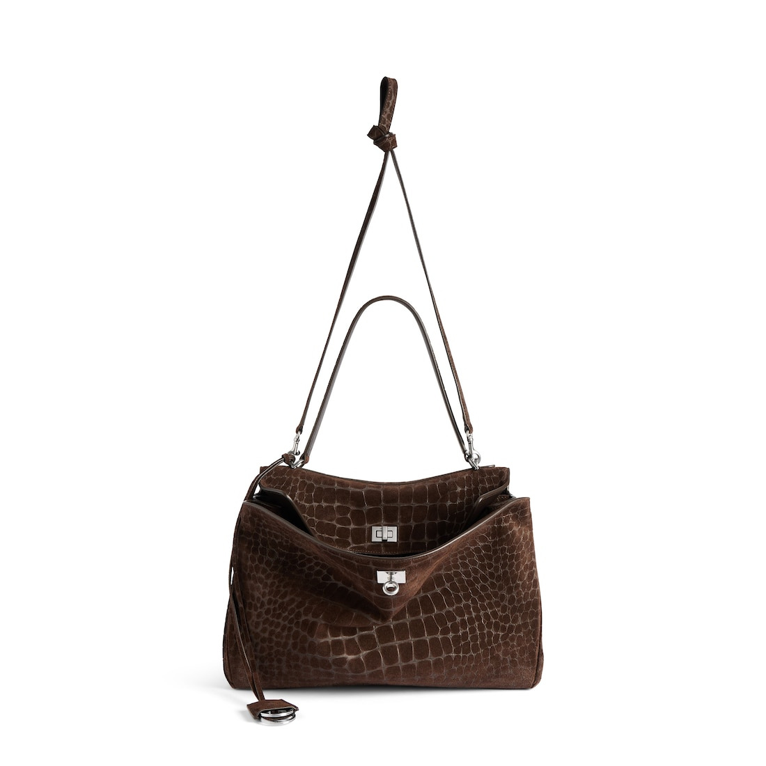 Women's Rodeo Handbag Medium in Dark Brown - 4