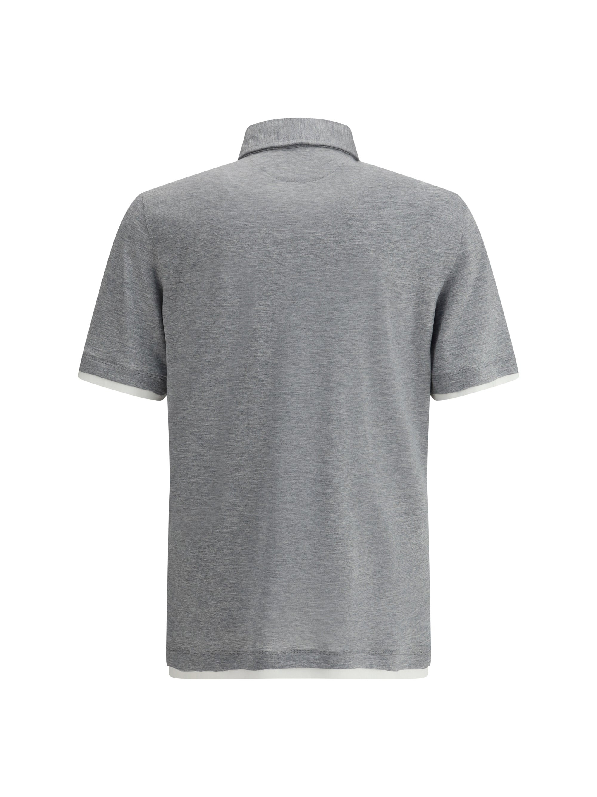 Brunello Cucinelli Men Silk Polo Shirt - 2