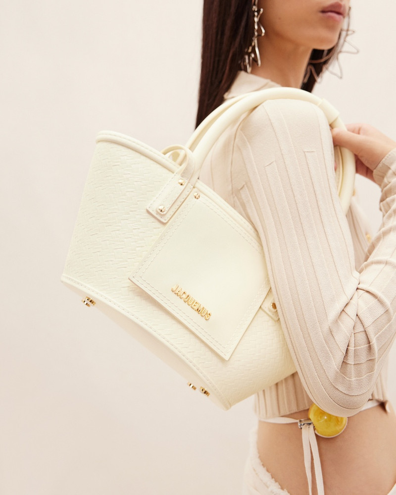 JACQUEMUS Le petit panier Soli cuir outlook