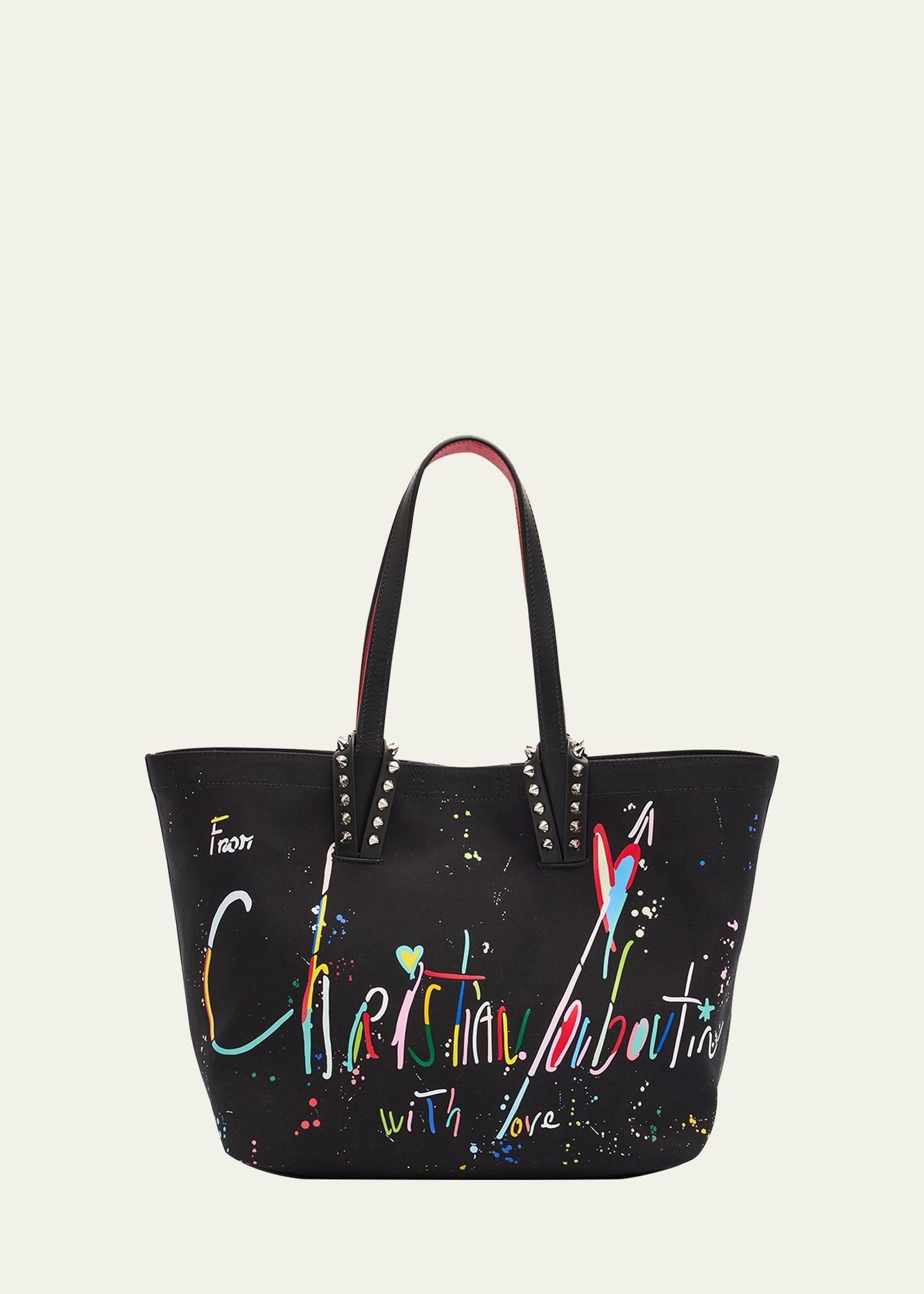 Cabata Small Beach Splash Logo Tote Bag - 1