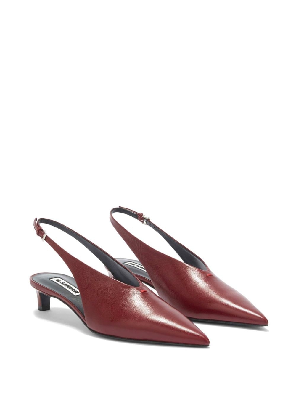 slingback leather pumps - 2