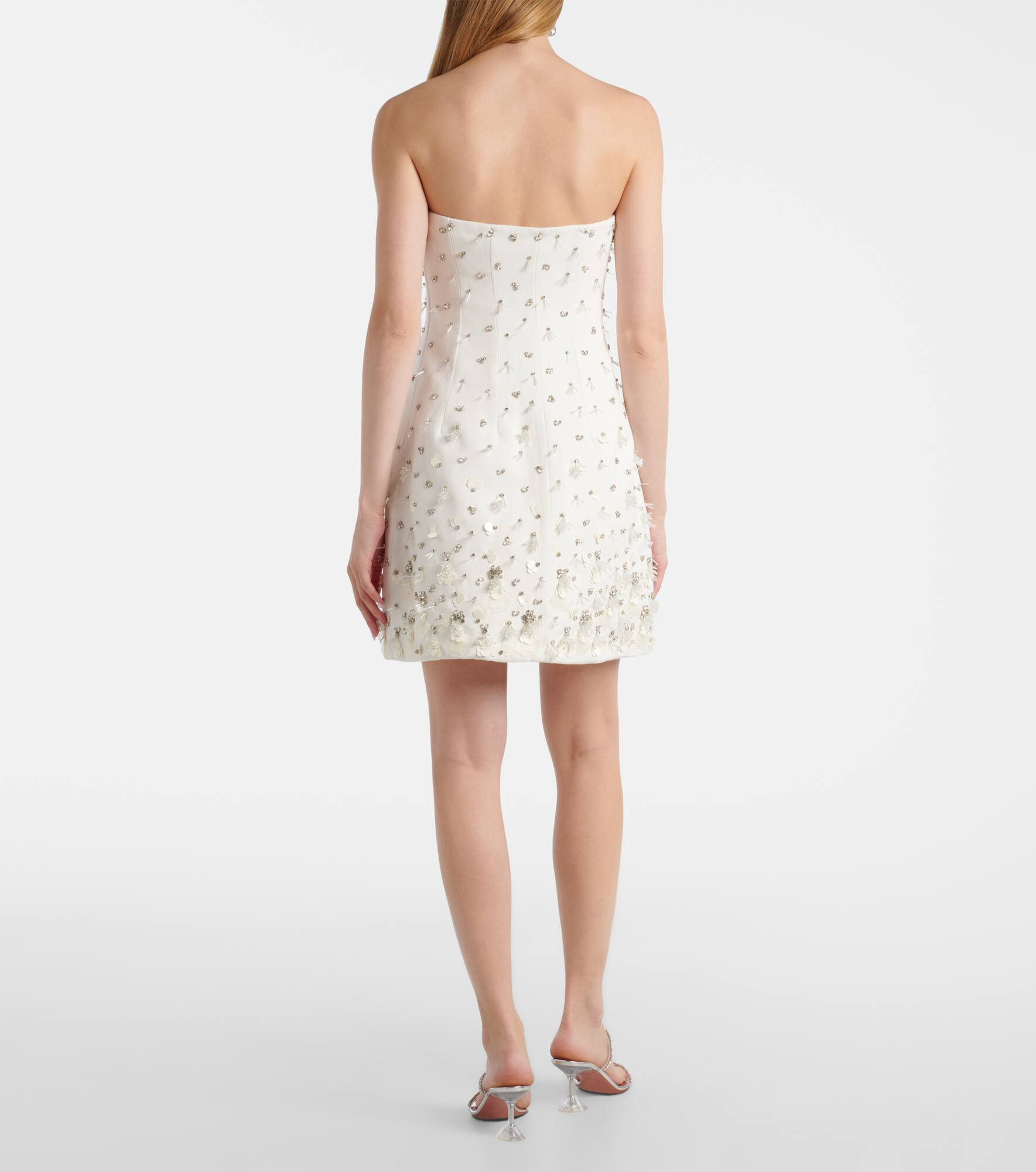 Bridal Yasmin embellished minidress - 3