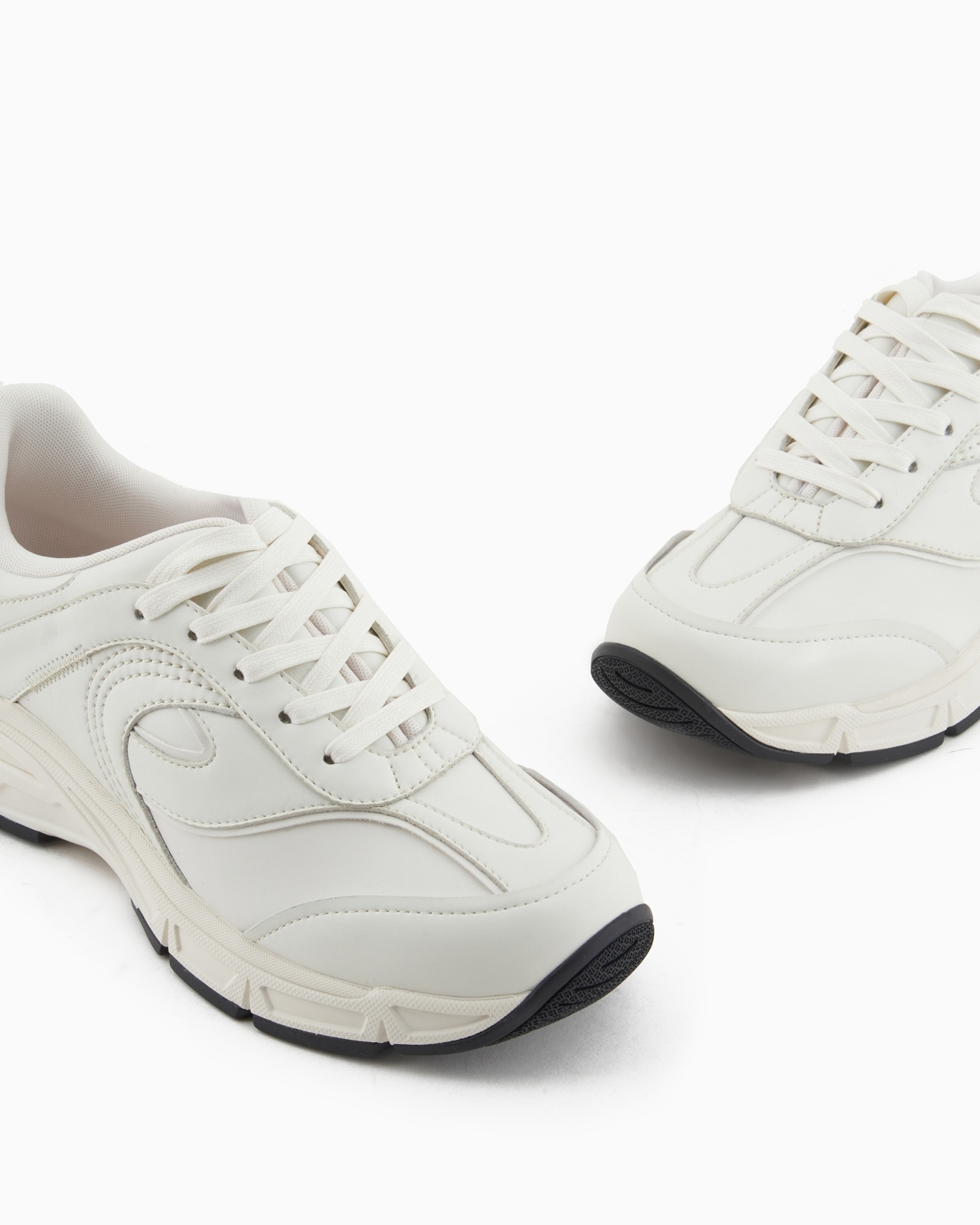 SOFT-MATERIAL SNEAKERS WITH WAVE MOTIF - 5