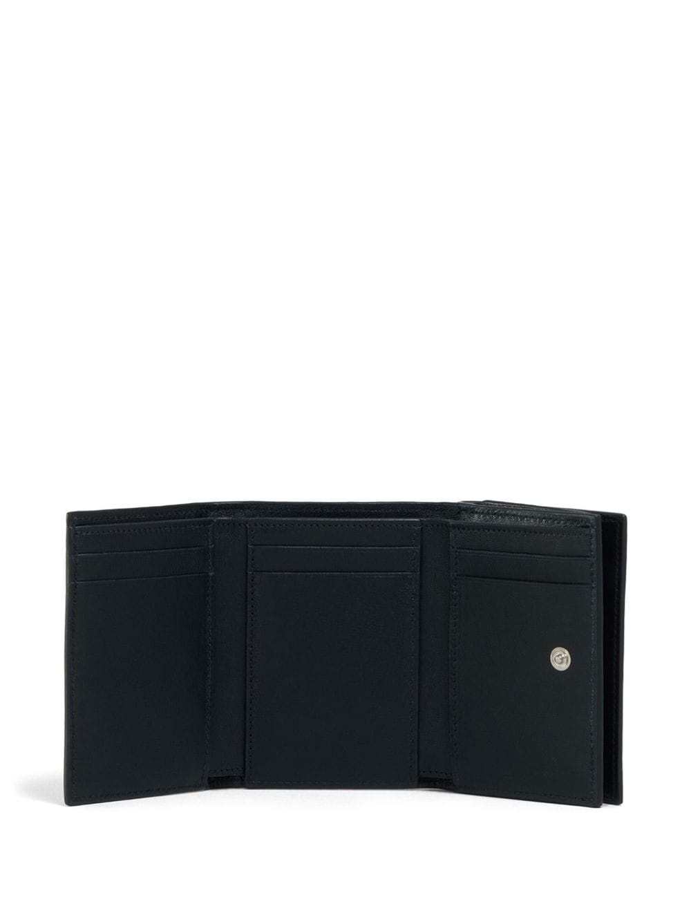 logo-embroidered leather wallet - 5