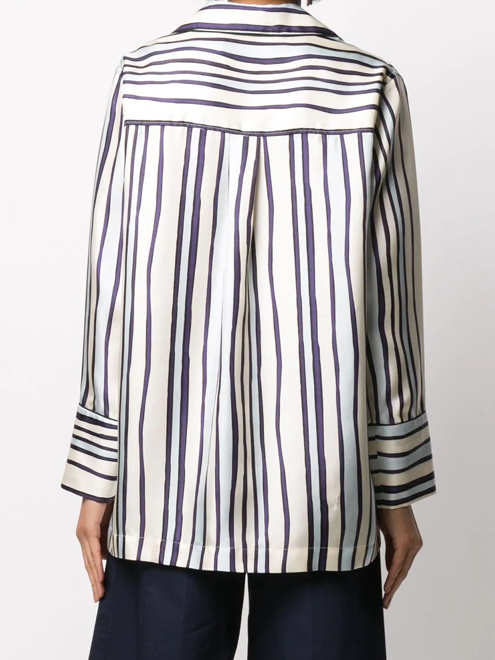 striped pajama shirt - 4