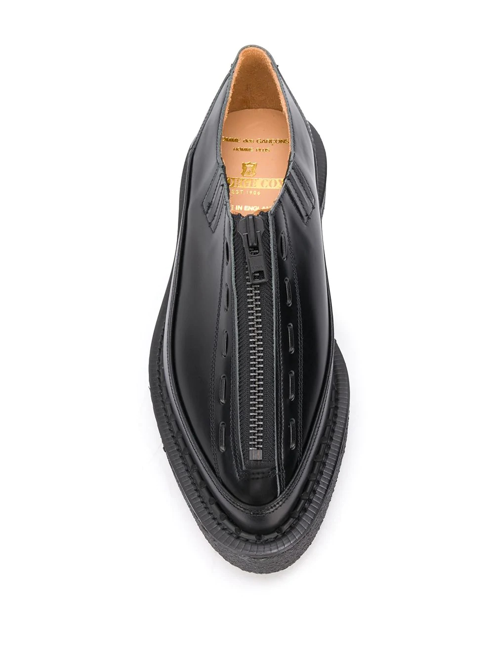 zipped chunky sole loafers - 4