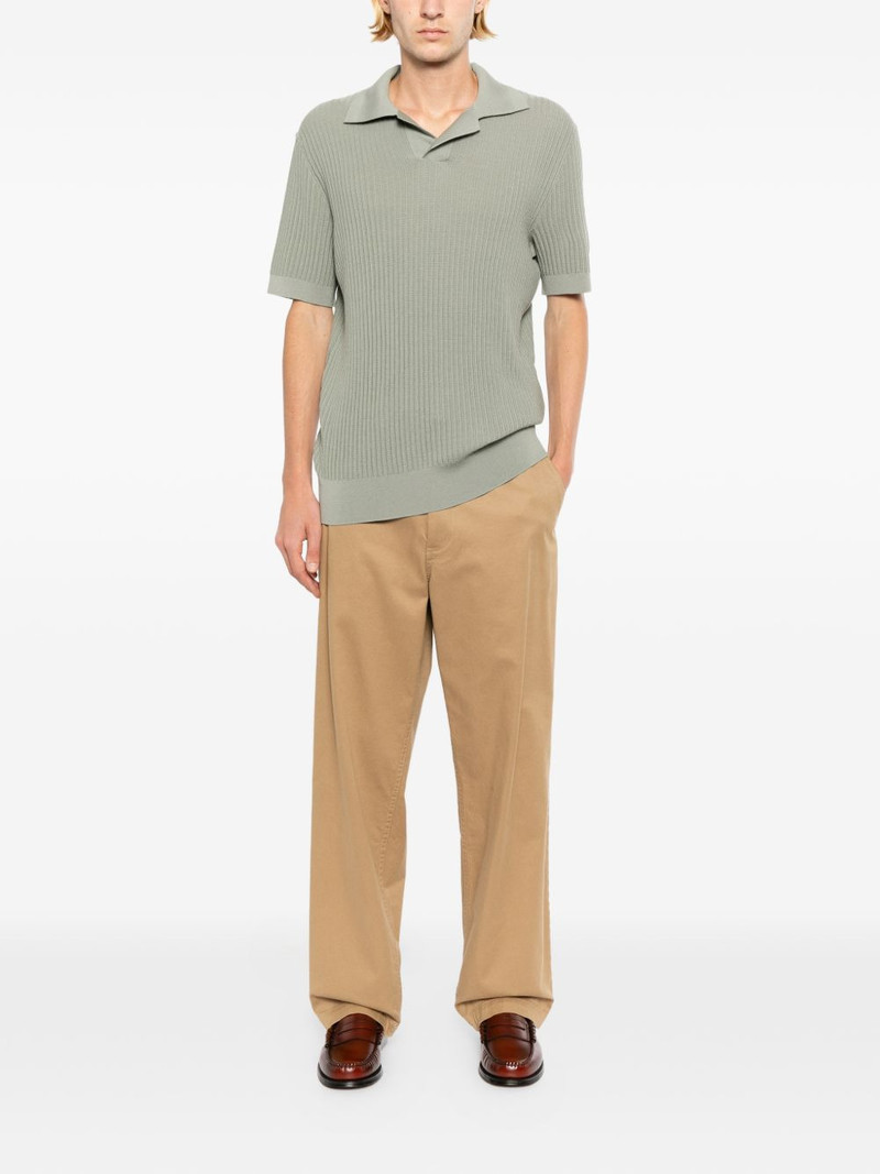 Brioni RIBBED-KNIT POLO SHIRT outlook