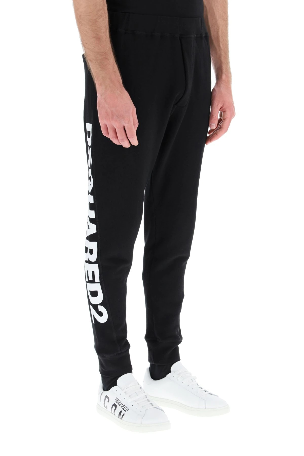 SWEATPANTS WITH D2 LEAF PRINT - 3