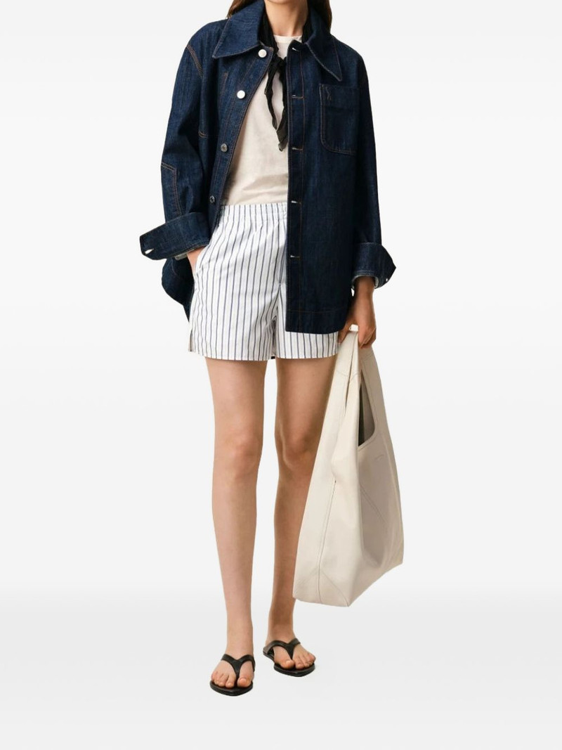AMI Paris elasticated striped shorts outlook