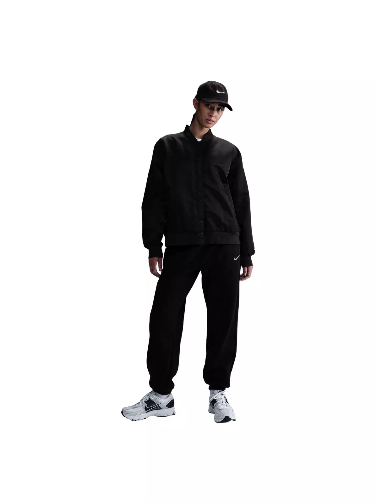 Women's Sportswear Destroyer Oversized Woven Jacket - Black - 4