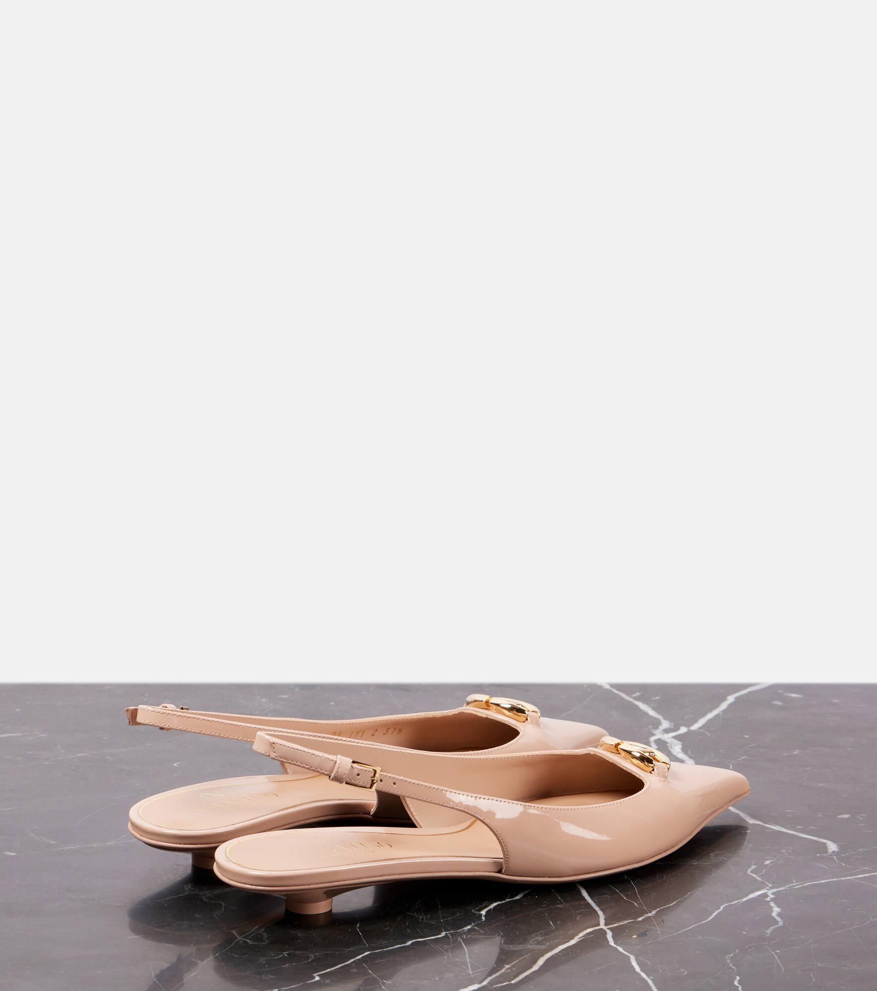 The Bold Edition VLogo Signature slingback flats - 3