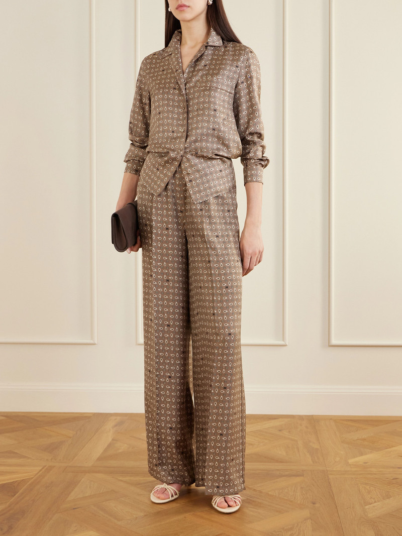 Max Mara Printed Silk-twill Wide-leg Pants outlook