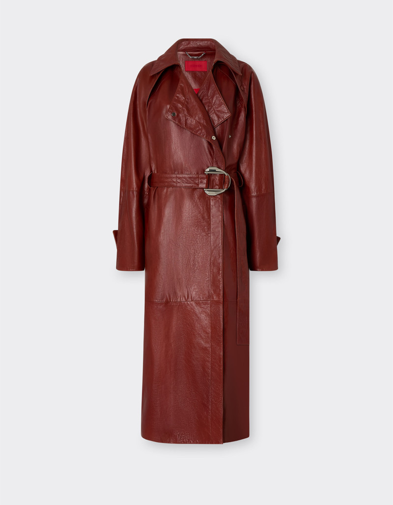Waxed leather coat 1