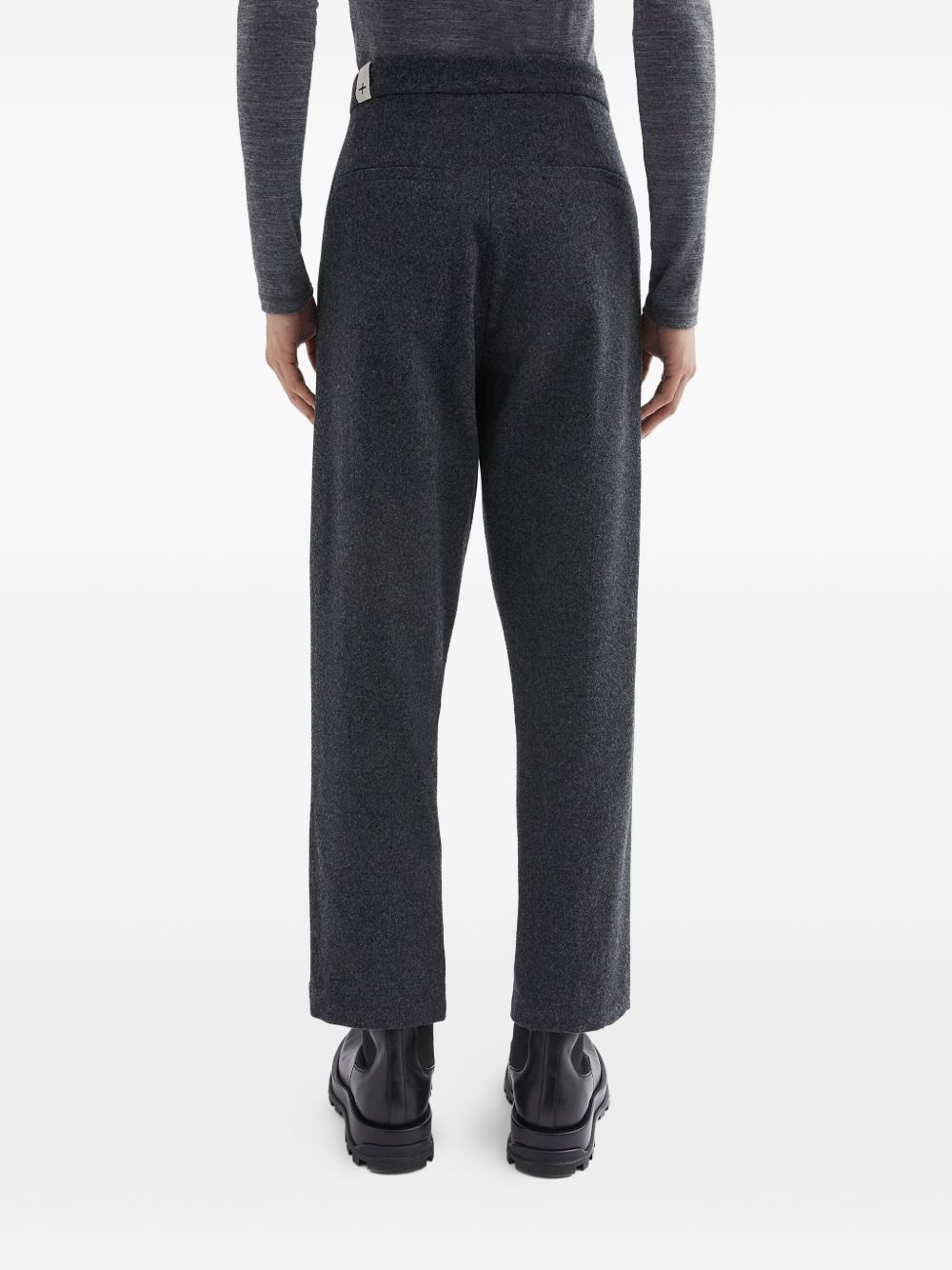 wool flannel trousers - 4