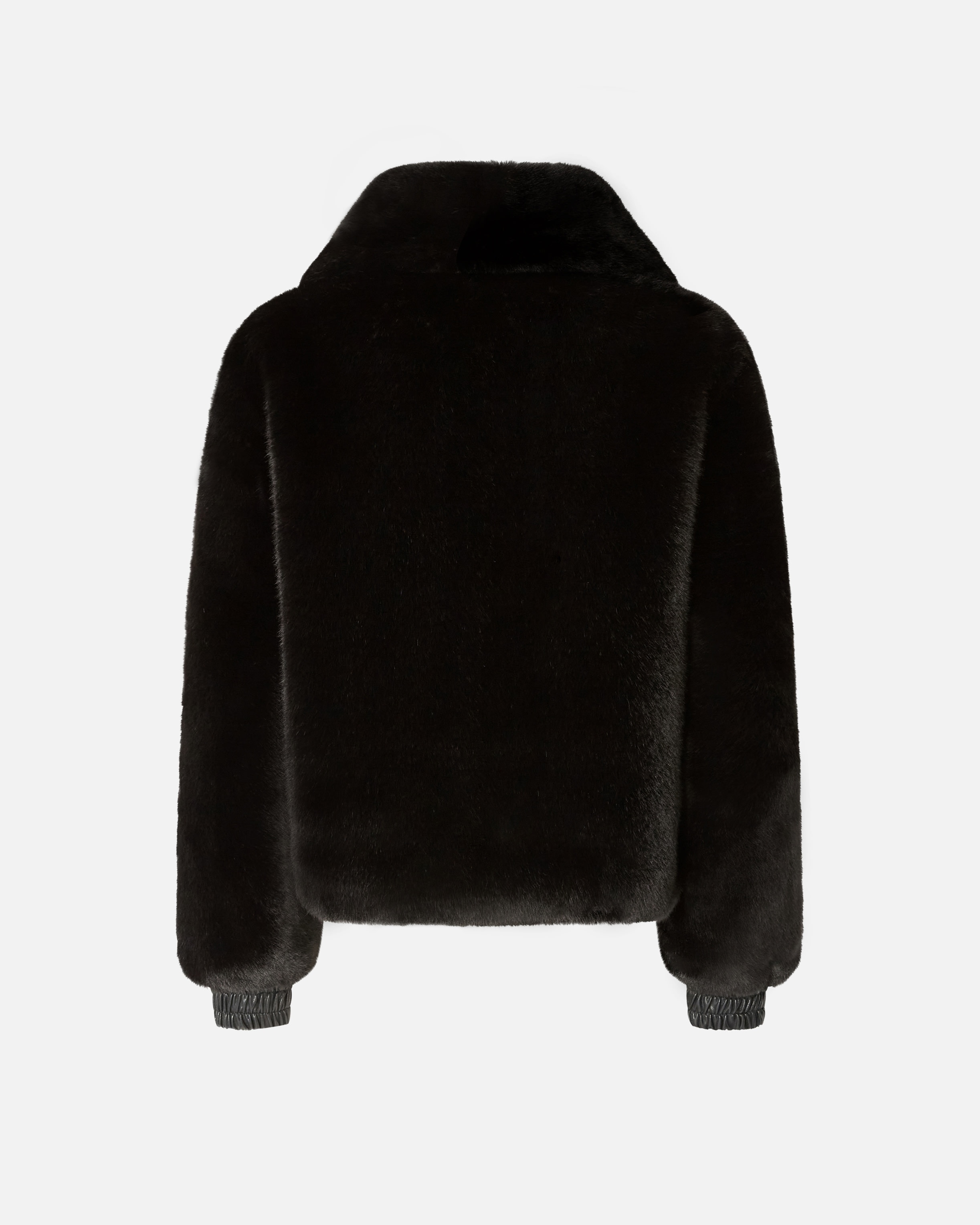 FAUX FUR BOMBER JACKET - 2