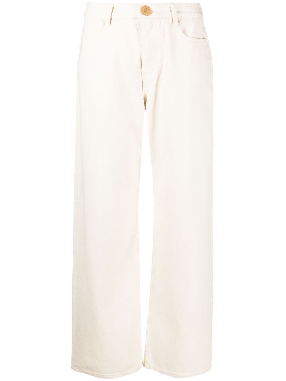 high-waisted wide-leg jeans - 1