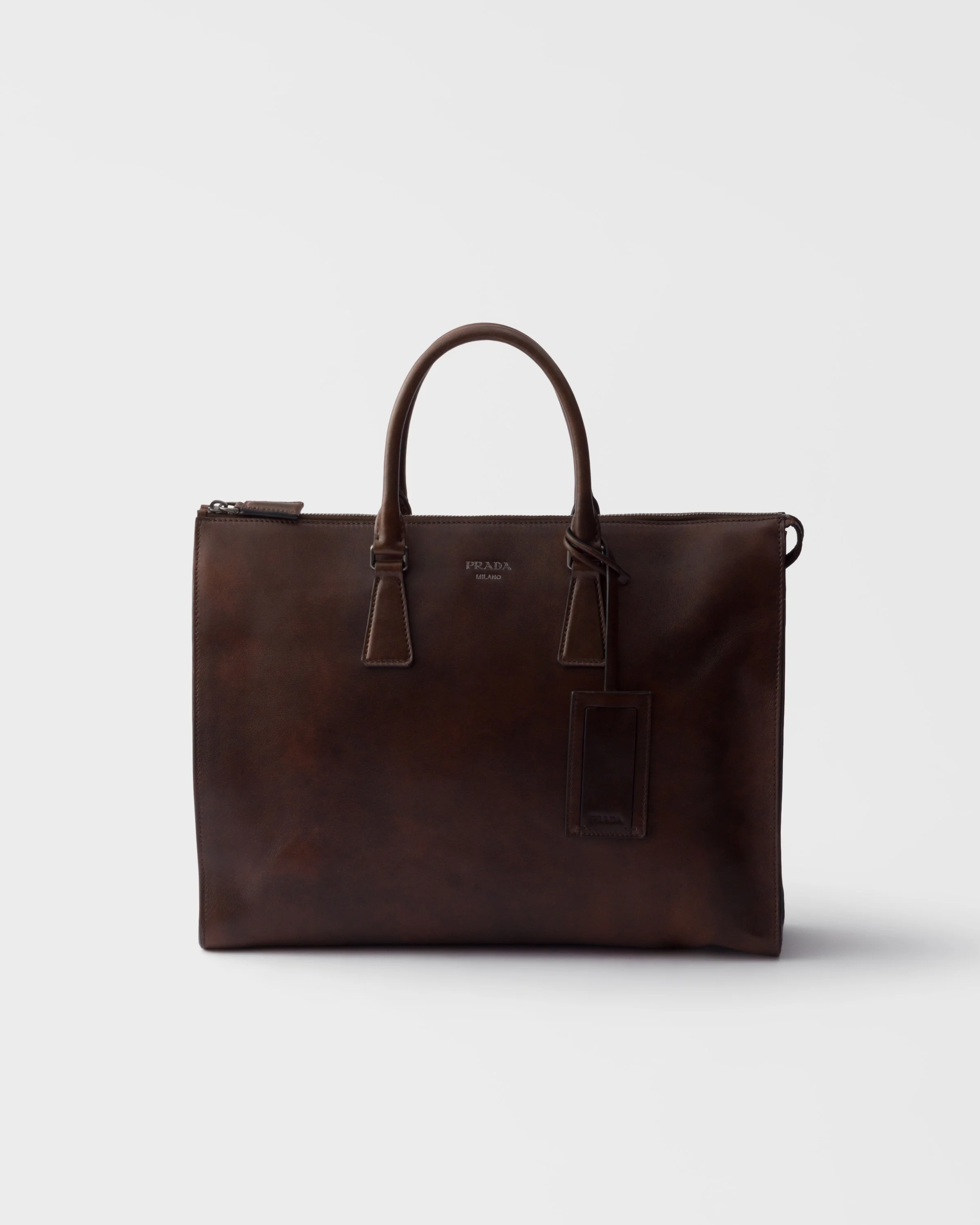 Leather tote bag - 1